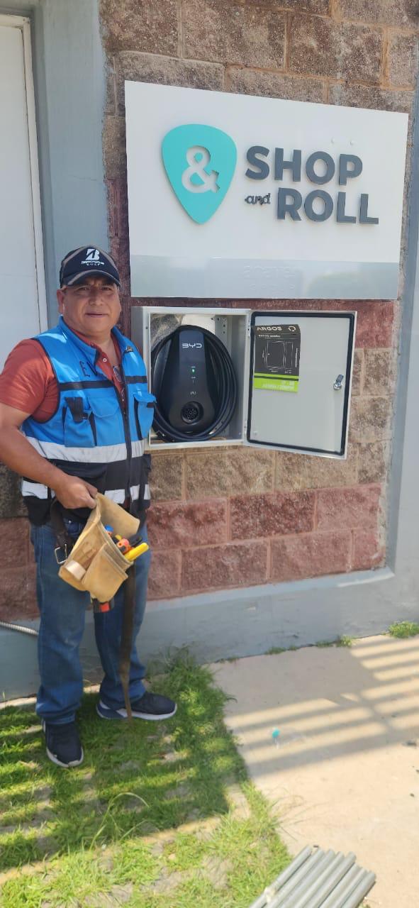 Instalación exterior con protección